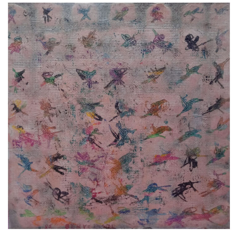 Pintura N 109 - Pictograma - Pastel al óleo 26x 26 cm Año 1989